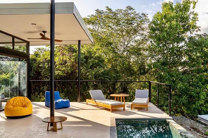 Pool terrace in the trees